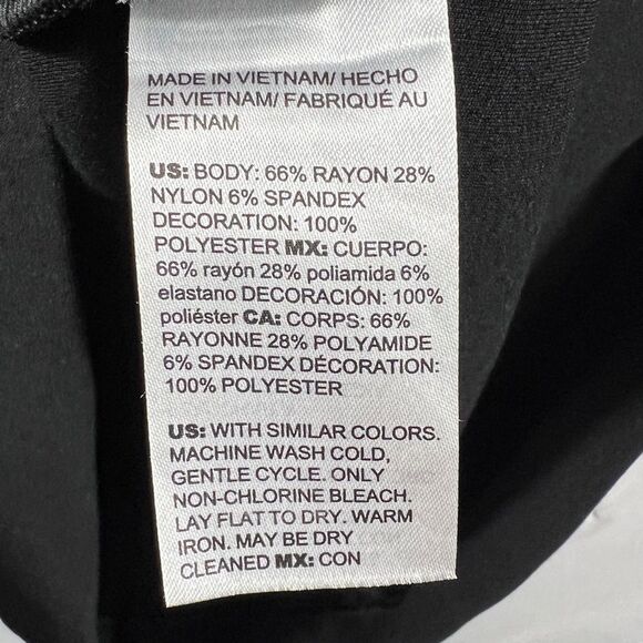 Chico's Womens Eyelet Balloon Sleeve Ponte Dress 0498 - Picture 8 of 10